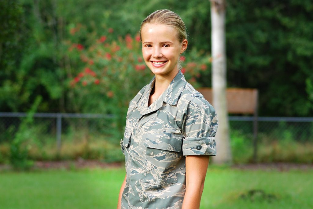 Grace St.Pierre In Her ABU Civil Air Patrol Uniform
